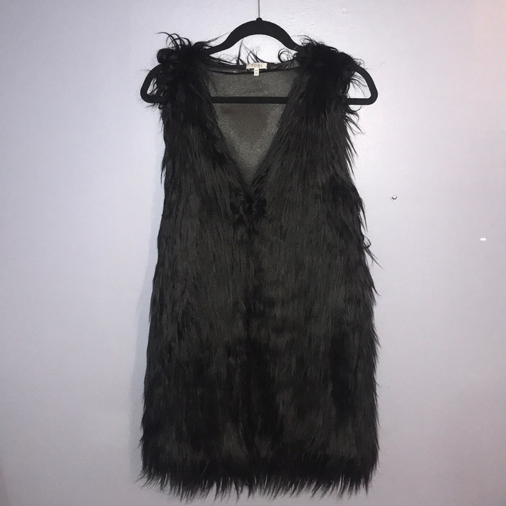 Long fur vest